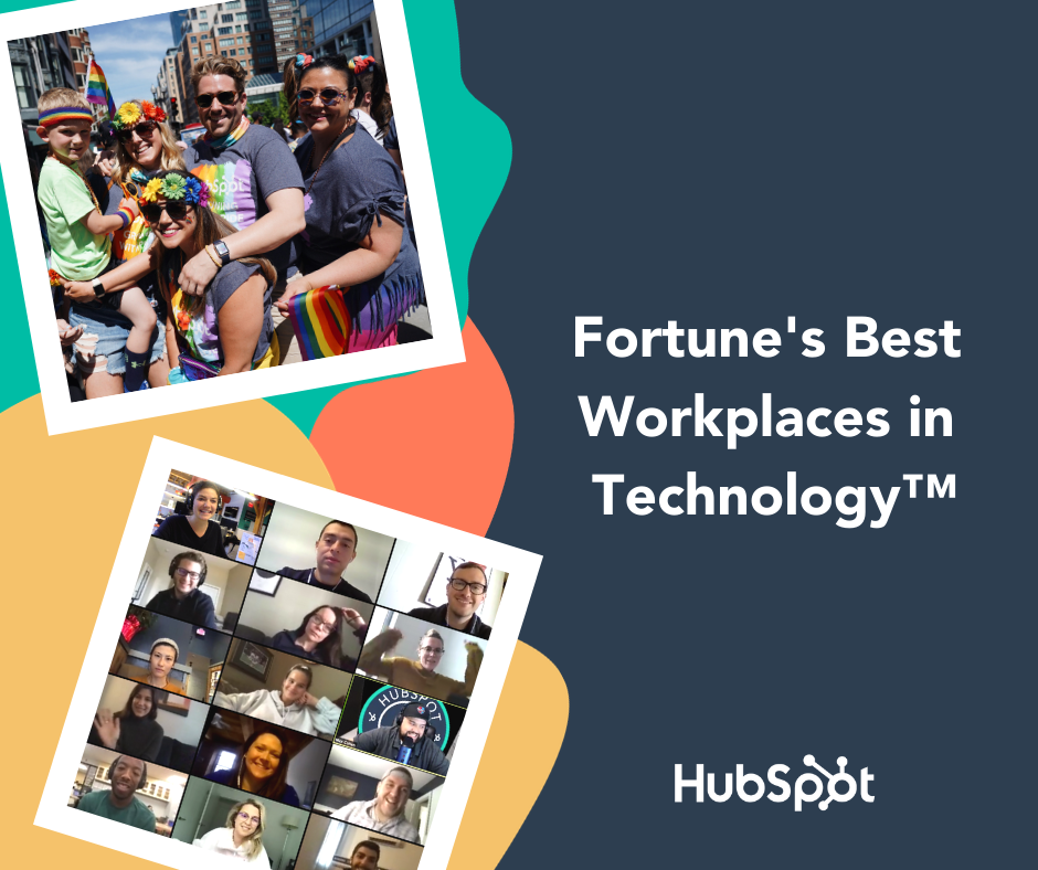 HubSpot Named a 2020 Best Workplace in Technology by Great Place to